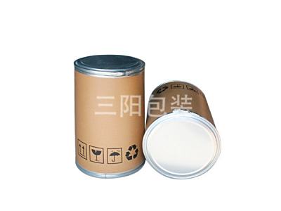 铁底铁盖纸板桶